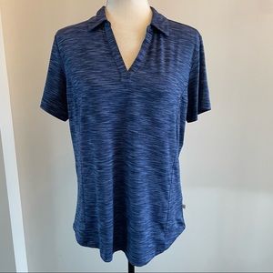 Lady Hagen Heather Blue Golf Polo